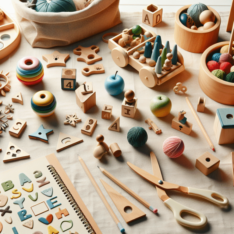 Explorando brinquedos sustentáveis Montessori para o aprendizado