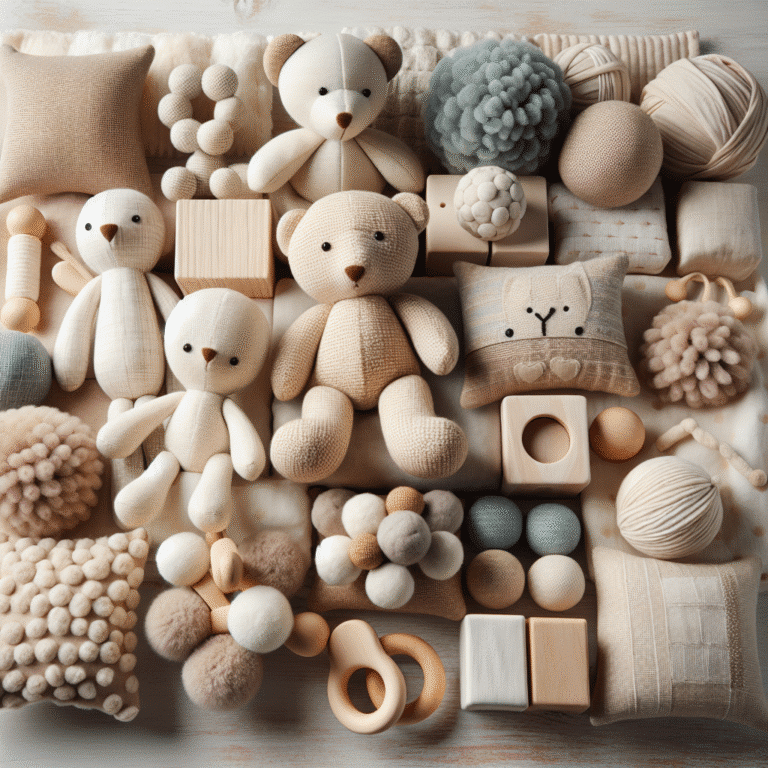 Brinquedos de tecido natural para bebês: conforto e sustentabilidade