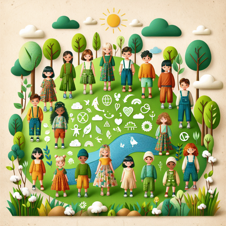Moda sustentável para crianças: o futuro da vestuário infantil