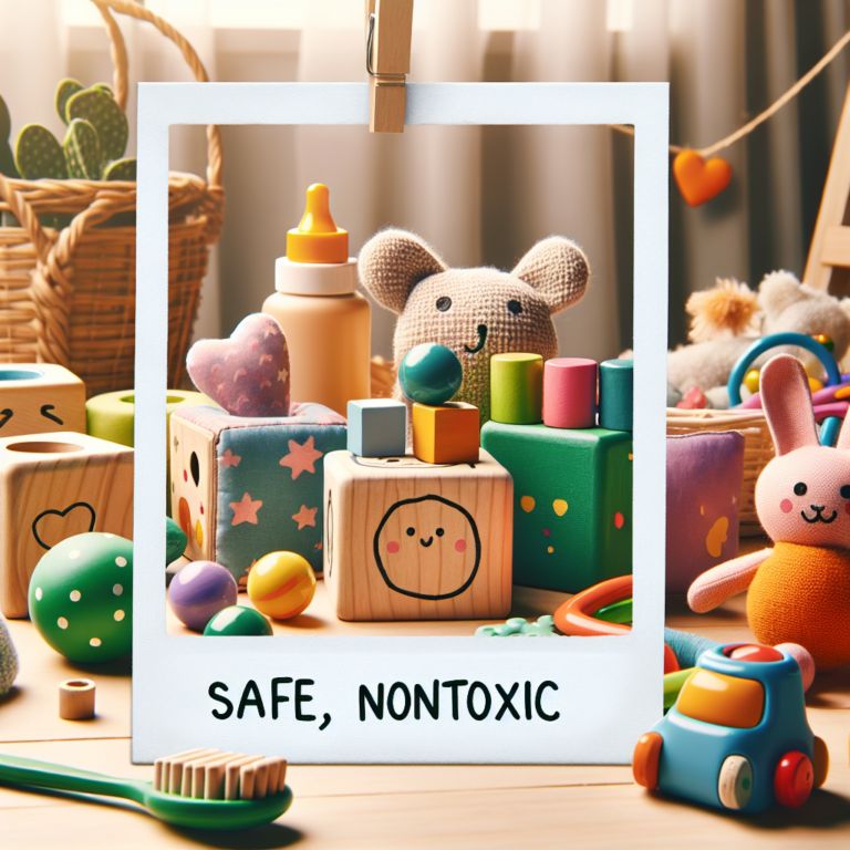 Materiais seguros: brinquedos sem toxinas para bebês
