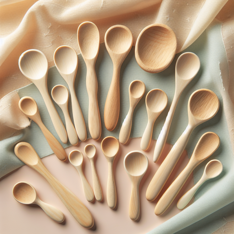 colherinhas de madeira para recém-nascidos