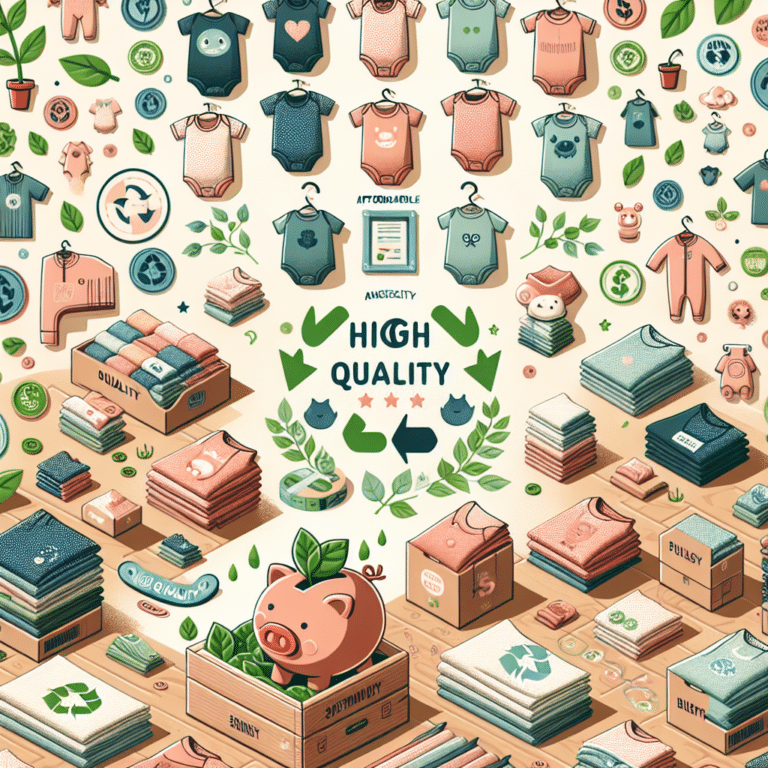 roupas de bebê sustentáveis baratas: qualidade sem romper o orçamento