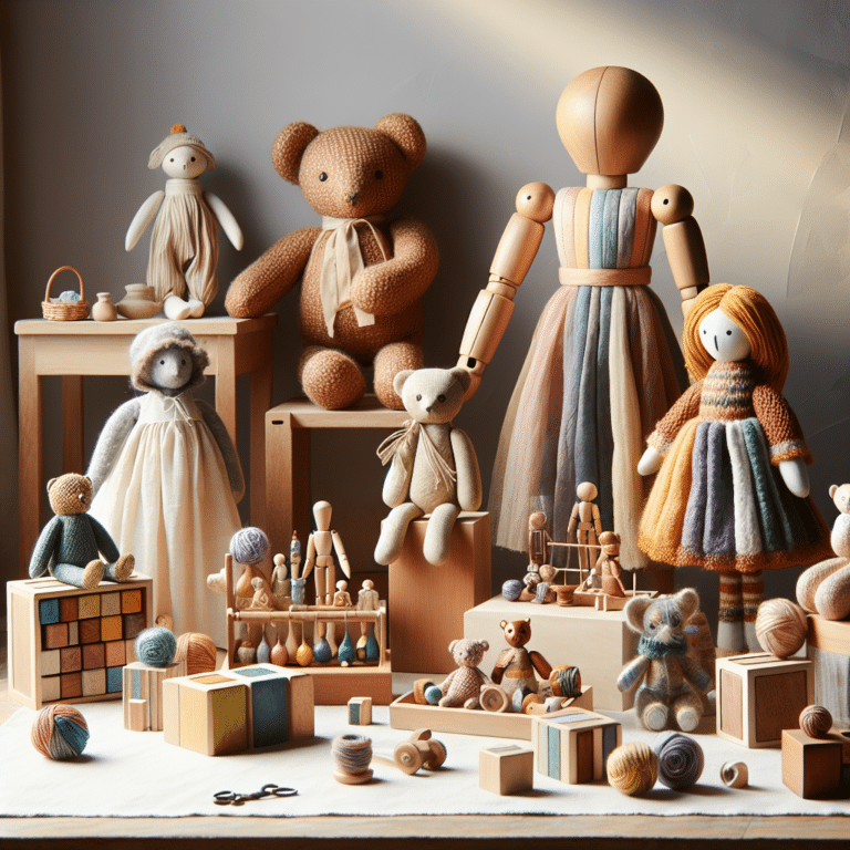 A arte dos brinquedos infantis feitos à mão