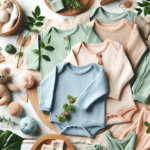 explorando roupas naturais para recém-nascidos.